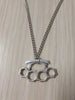 45cm Chain  Jewelry Vintage &quot;Brass Knuckle Dusters&quot; Charms Pendant Statement Necklace Gift z7