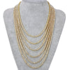 4MM Iced Out tennis Bracelet Necklace Men Tennis Chain Hip-Hop Jewelry Women 16/18/20/24/30inch Choker Chain Gift