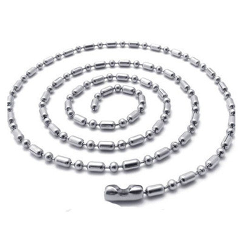 60cm Stainless Steel Chain Accessories For Necklaces DIY Jewelry Making Findings Bamboo Link Chain