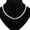 New 7-8mm genuine pearl necklace natural cultured pearl necklace jewelry for women 925 silver clasp