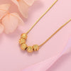 925 Stamped Silver 18K Gold Color beautiful lucky beads Chain Necklace For Women Man fine Wedding Party Jewelry gift