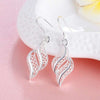 925 Sterling Silver charms Flowers leaf Earrings for Women party wedding Jewelry Christmas Gifts vintage earrings