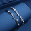 925 Sterling Silver original designer Deer Zircon crystal Bracelet for Women Party Wedding Jewelry Christmas Gifts