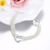 925 sterling Silver romantic charms Tassel Heart bracelets neckalce jewelry sets for women Party wedding gifts