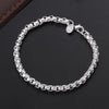 925 sterling silver fine 4MM Round lattice Bracelet for woman Street Wedding party Holiday gift streetwear jewelry