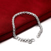 925 sterling silver fine 4MM Round lattice Bracelet for woman Street Wedding party Holiday gift streetwear jewelry