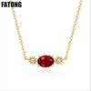 New 925 sterling silver inlaid garnet blue topaz retro sun flower necklace jewelry female J0142
