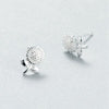 New 925 sterling silver sunflower earrings female temperament art fresh stud earrings sun flowers earrings