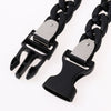 Acrylic Chains Metal Lock Buckle Necklace Rock Punk Clear Chain Choker Necklace Couples Hiphop Bracelet Jewelry