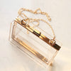 Acrylic Transparent Women Clutch Bag Chain  Brand Women Messenger Bag Evening Bag Handbag Chain Shoulder Bag