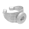 New Adjustable Snap Ring for 12MM Jewelry Silver Ring Women Men Button Rings Party Ring Snap Jewelry