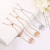 Adjustable Tree of Life Bracelets Bangles For Women Cubic Zircon Charm Gold Silvery Snake Chain Female Bracelet Jewelry Gift