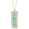 Aromatherapy Jewelry Rectangular Stainless Steel Magnetic Diffuser Necklace Perfume Locket Pendant Essential Oil Necklace