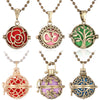 Aromatherapy Necklace Diffuser Pendant Vintage Open Lockets Perfume Aroma Diffuser Essential Oils Diffuser Pendant Necklace