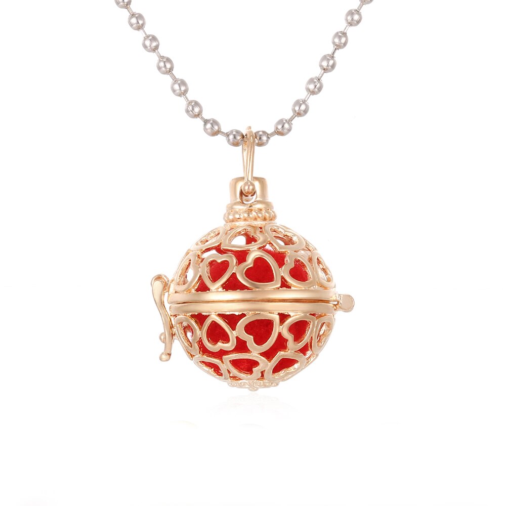 Aromatherapy Necklace Diffuser Pendant Vintage Open Lockets Perfume Aroma Diffuser Essential Oils Diffuser Pendant Necklace