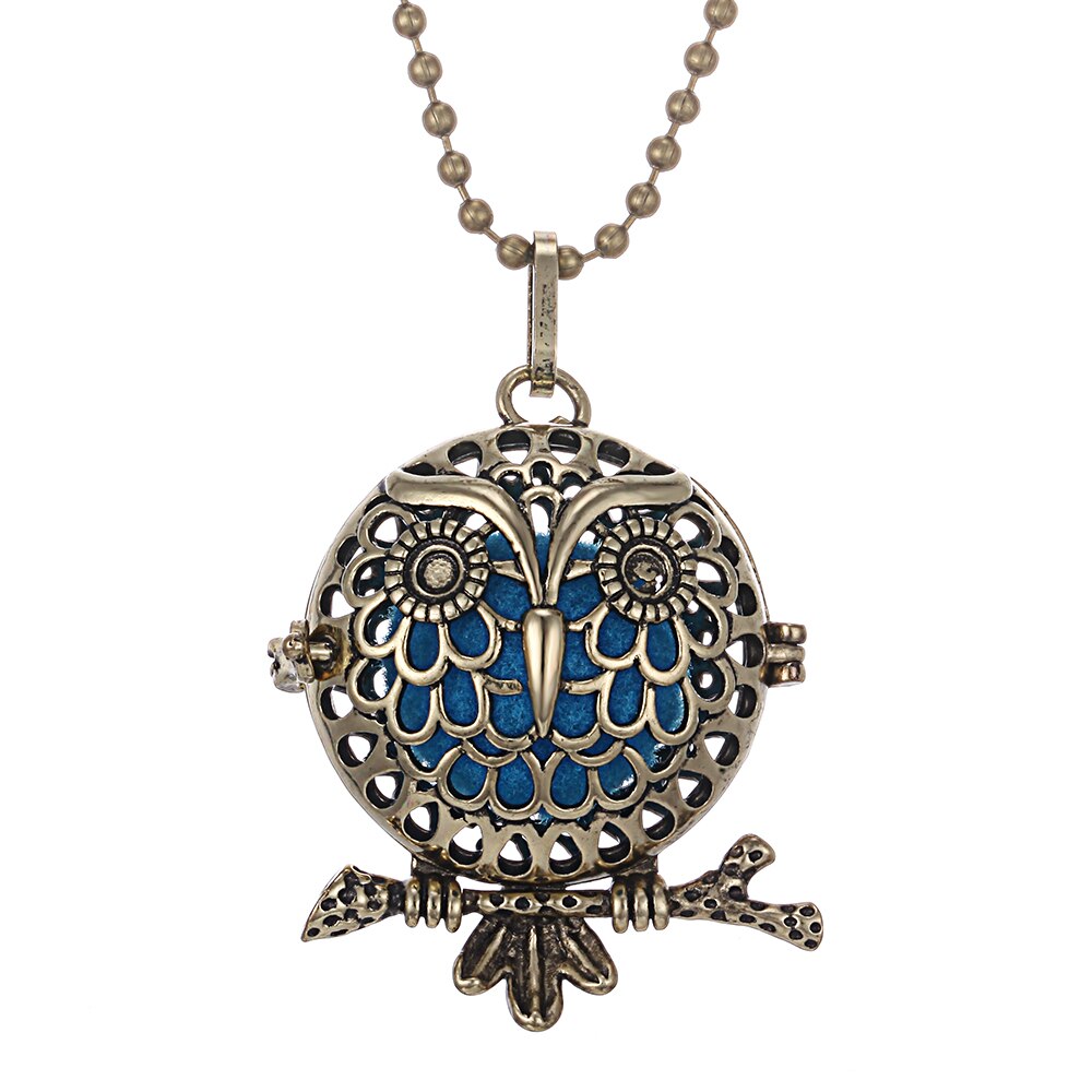 Aromatherapy Necklace Diffuser Pendant Vintage Open Lockets Perfume Aroma Diffuser Essential Oils Diffuser Pendant Necklace
