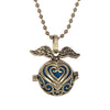 Aromatherapy Necklace Diffuser Pendant Vintage Open Lockets Perfume Aroma Diffuser Essential Oils Diffuser Pendant Necklace