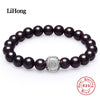 New Arrival 2020 Top 100% Sterling Silver Bracelet Women Lucky Virgo Natural Stone Bead Bracelets Fine Jewelry