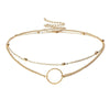 2021 Modern Choker Necklace Two Layers Round Necklaces Gold Color Necklace Choker Jewelry For Women