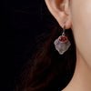 New Arrival 3 Color 100% 925 Real Silver Gemstone Earrings For Women Bijoux Ethnic New Fashion Jewelry Wholesale Gift