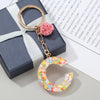 Colorful English Alphabet Charms Keychains For Women Bag Pendant Jewelry Trinket Men's Car Key Ring Key Chain Gift