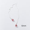 New Arrival Cute Romendic 6-8MM Strawberry Quartz Beads Drop Earrings 925 Sterling Sliver Manual Women Earrings Jewelry