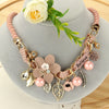 Flowers Necklace Women Bohemia Maxi Necklace Collars African Beads Wedding Engagement Believe Necklace