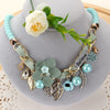 Flowers Necklace Women Bohemia Maxi Necklace Collars African Beads Wedding Engagement Believe Necklace