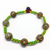 New Arrival Green Color Natural Agate 10mm Natural Stone Tibetan Dzi Beads Bracelet for Men and Women Bring Good Luck