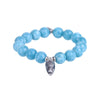 New Arrival Handmade Beaded Woman Larimar Stone Jewelry Bracelet 10MM Round Larimar Bracelet for Man Blue Crystal Bracelets