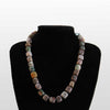 Multi-color Affirmative Square Natural Semi-precious Stones Crystal Ladies Necklace Exquisite Small Gifts