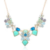 New Arrival Resin Fashion Colorful Cute Charm Gem Flower Choker Necklaces & Pendants Fashion Jewelry Woman Gift Summer style 749