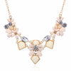 New Arrival Resin Fashion Colorful Cute Charm Gem Flower Choker Necklaces & Pendants Fashion Jewelry Woman Gift Summer style 749