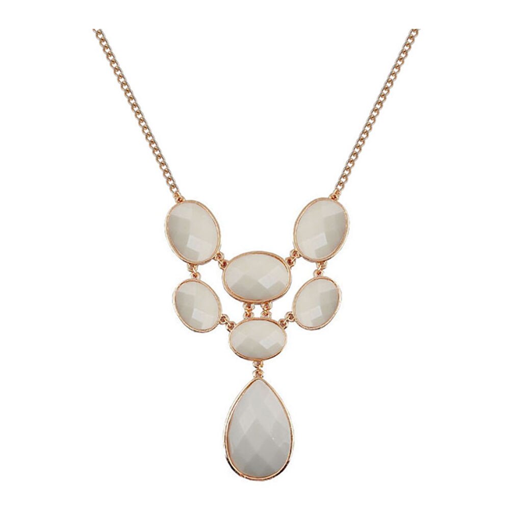 Resin Colorful Cute Charm Gem Flower Necklaces & Pendants Jewelry Woman Gift Summer style