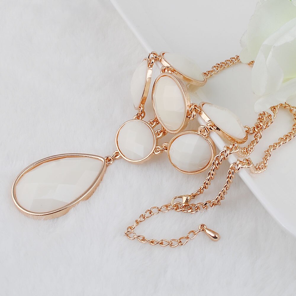 Resin Colorful Cute Charm Gem Flower Necklaces & Pendants Jewelry Woman Gift Summer style