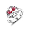 New Arrival Silver 925 Jewelry Rings for Women High Quality Red Zircon butterfly ring Anniversary gift Luxury Jewelry
