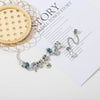 Silver Color Crystal Lovely Owl Pendant Charm Bracelets With Cactus Beads Brracelets For Women Men Jewelry Gift