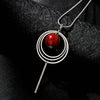 New Arrival Women Pendant Necklaces Circle Water Long Red Beads Necklace Fashion Necklaces & Pendants Jewelry Accessories 2020