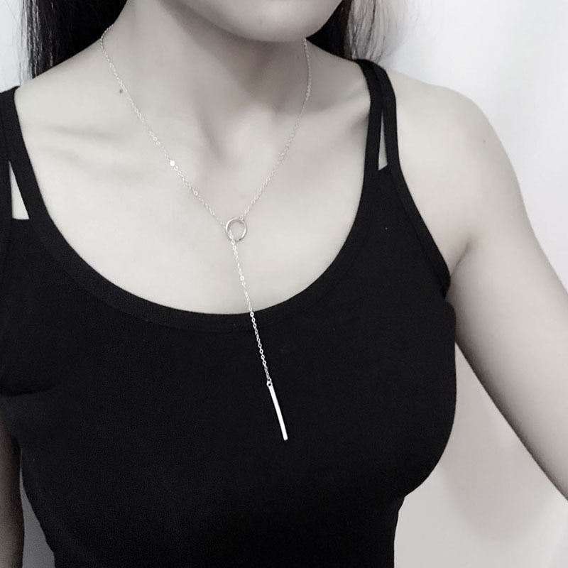 New Arrivals 925 Sterling Silver Long Necklaces Pendants for Women Wedding Jewelry sterling-silver-jewelry