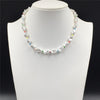 s Irregular White Pearl with Colorful Bead Strand Necklace For Women Girl Elegant Gorgeous Statement Lovely Jewelry