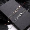 s LOVE Letter Stainless Steel Bracelets For Woman Rose Gold Color Love Heart Bracelet Simple Jewelry Statement Gifts