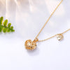 s Love Heart Simple Necklace For Women 2022 Rose Gold Silvery Chain CZ Zircon Heart Pendant Women Jewelry