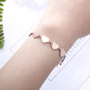 s Stainless Steel Bracelet For Women Rose Gold Silvery Love Heart Stars Lover's Engagement Jewelry Valentine's Gift