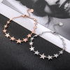s Stainless Steel Bracelet For Women Rose Gold Silvery Love Heart Stars Lover's Engagement Jewelry Valentine's Gift