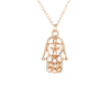Arrived Jewelry Silver Color All Is Well Hamsa Fatima Hand Chocker Necklace Pendant For Women Girl