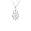 New Arrived Fashion Jewelry Silver Color All Is Well Hamsa Fatima Hand Chocker Necklace Pendant For Women Girl