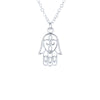 Arrived Jewelry Silver Color All Is Well Hamsa Fatima Hand Chocker Necklace Pendant For Women Girl