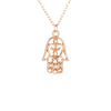 New Arrived Fashion Jewelry Silver Color All Is Well Hamsa Fatima Hand Chocker Necklace Pendant For Women Girl