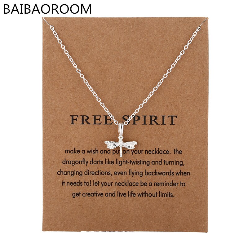 Arrived Jewelry Silver Color Free Spirit Dragonfly Chocker Necklace Pendant For Women Girl