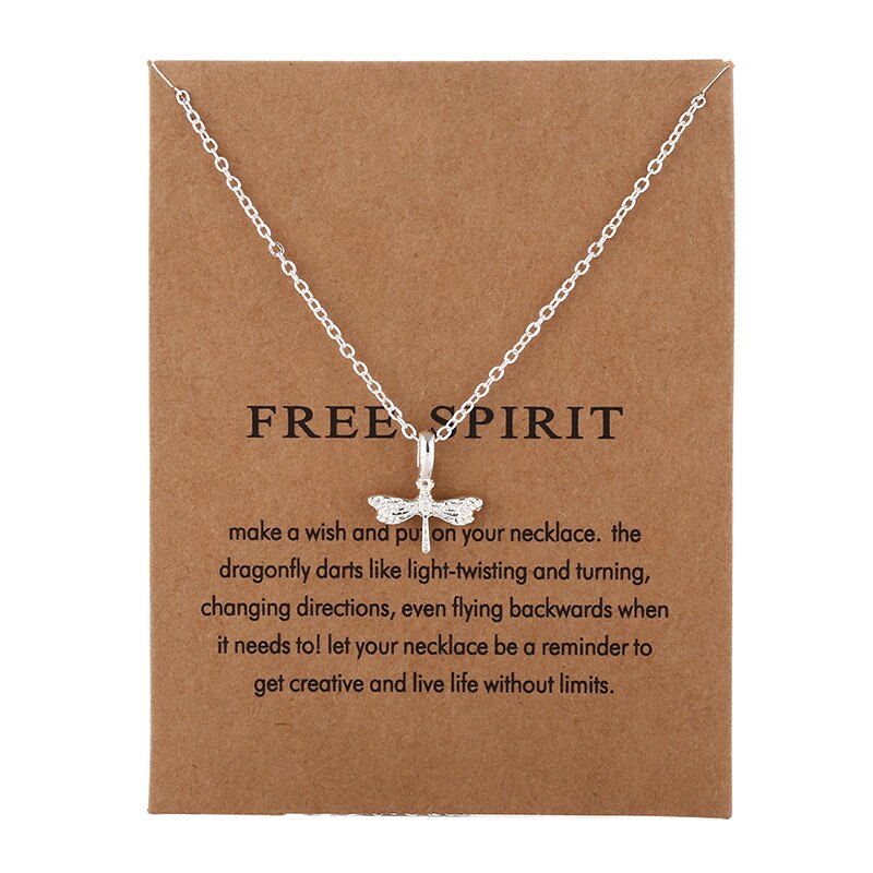 Arrived Jewelry Silver Color Free Spirit Dragonfly Chocker Necklace Pendant For Women Girl